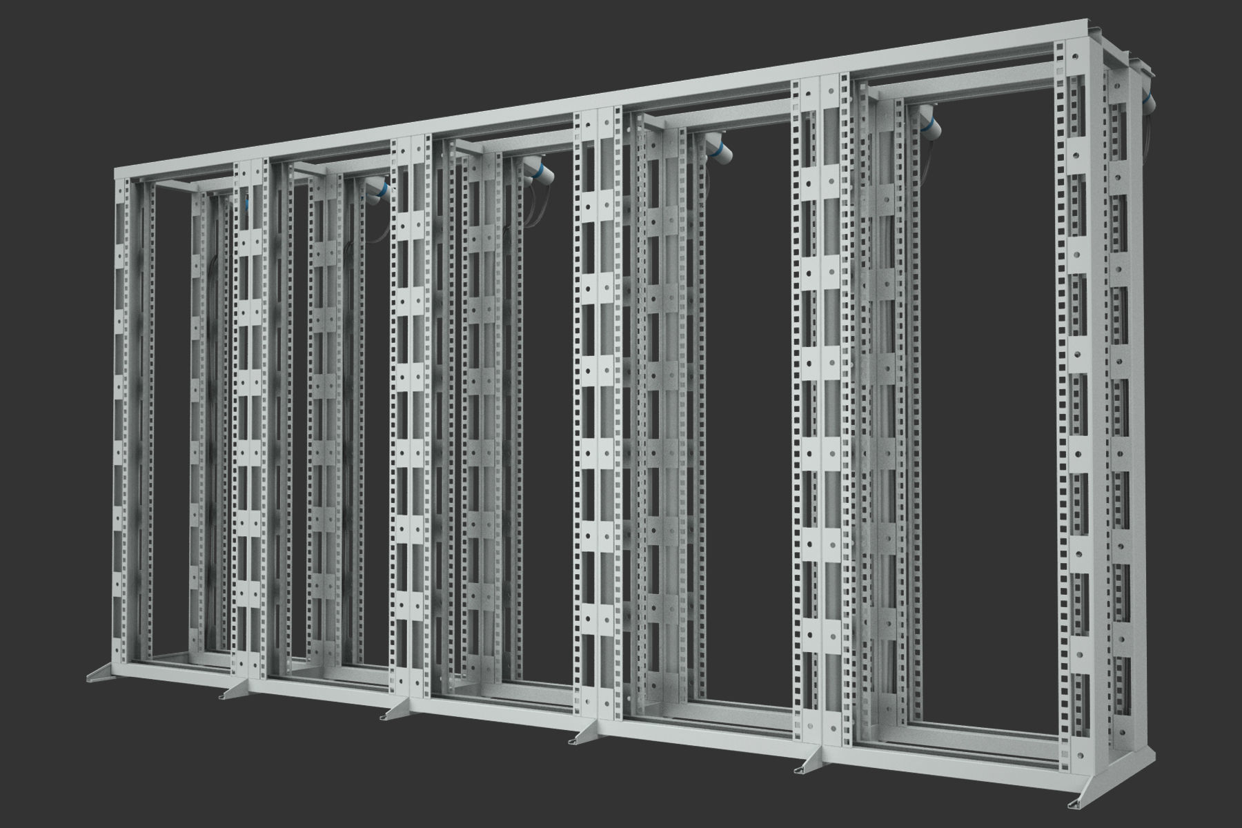 Data Server Chassis Rack 3D model_12
