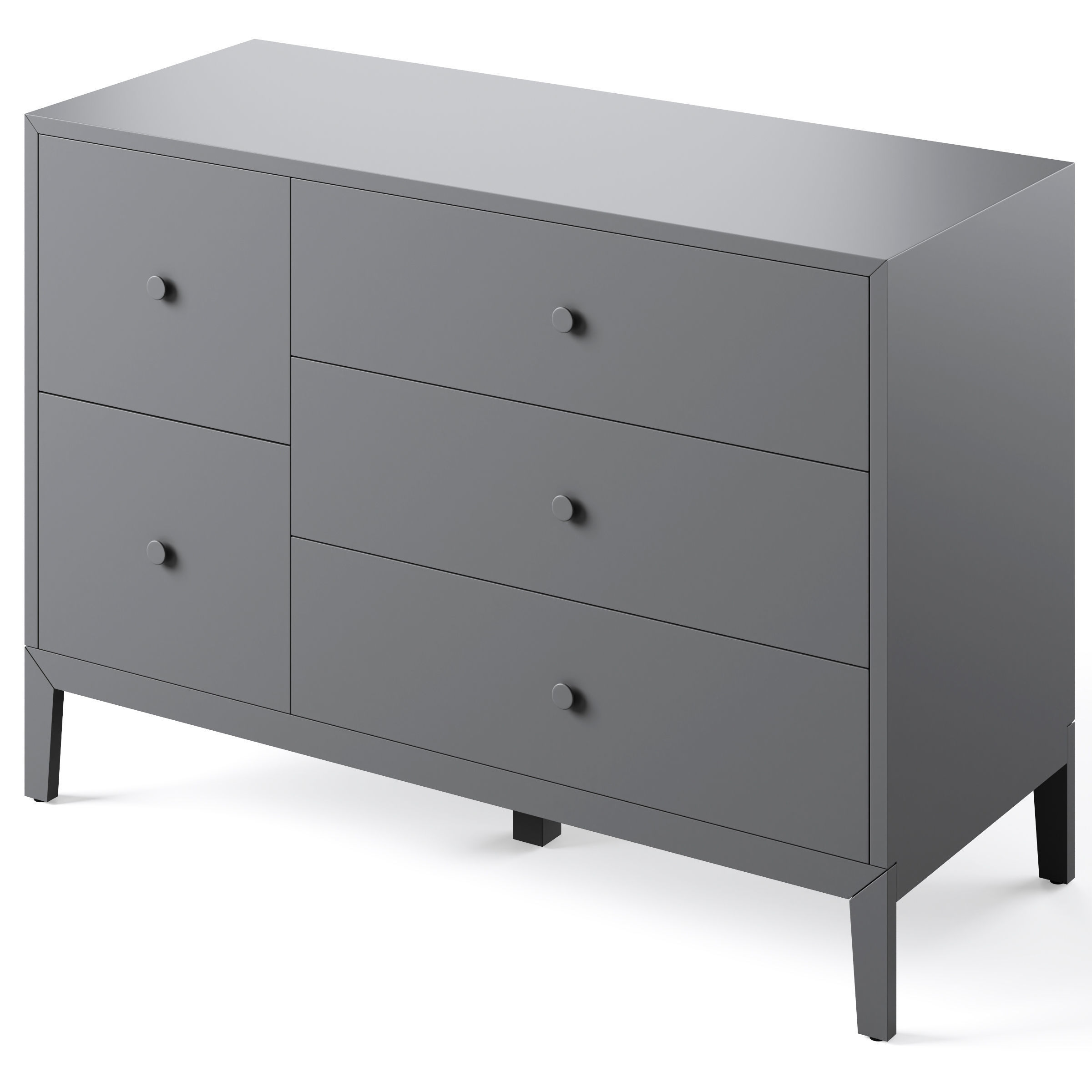 Kids Ever Simple Wide Dresser 3D model_2