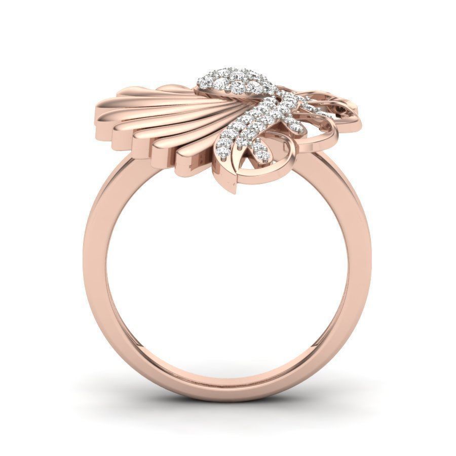 Diamond Eternity Wedding Band Ring Many Fingers 3D print model_10