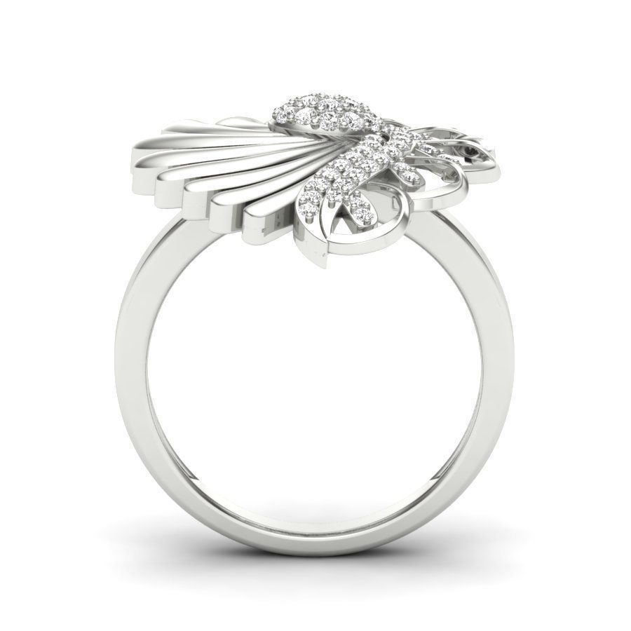 Diamond Eternity Wedding Band Ring Many Fingers 3D print model_15