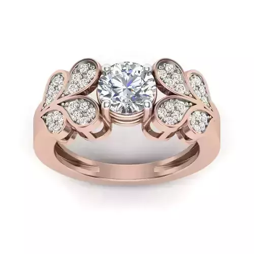 Wedding Ring Set Diamond Ring Jewelry Design 3D print model
