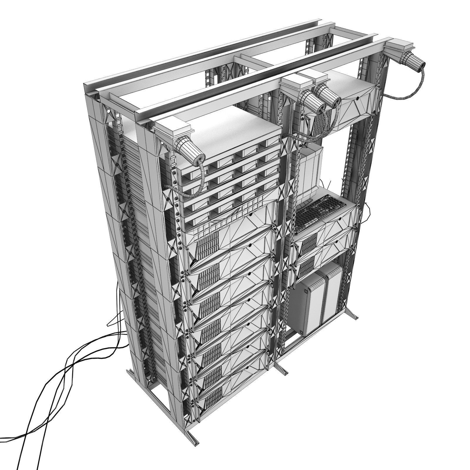 Data Server System Equipment 1 3D model_11