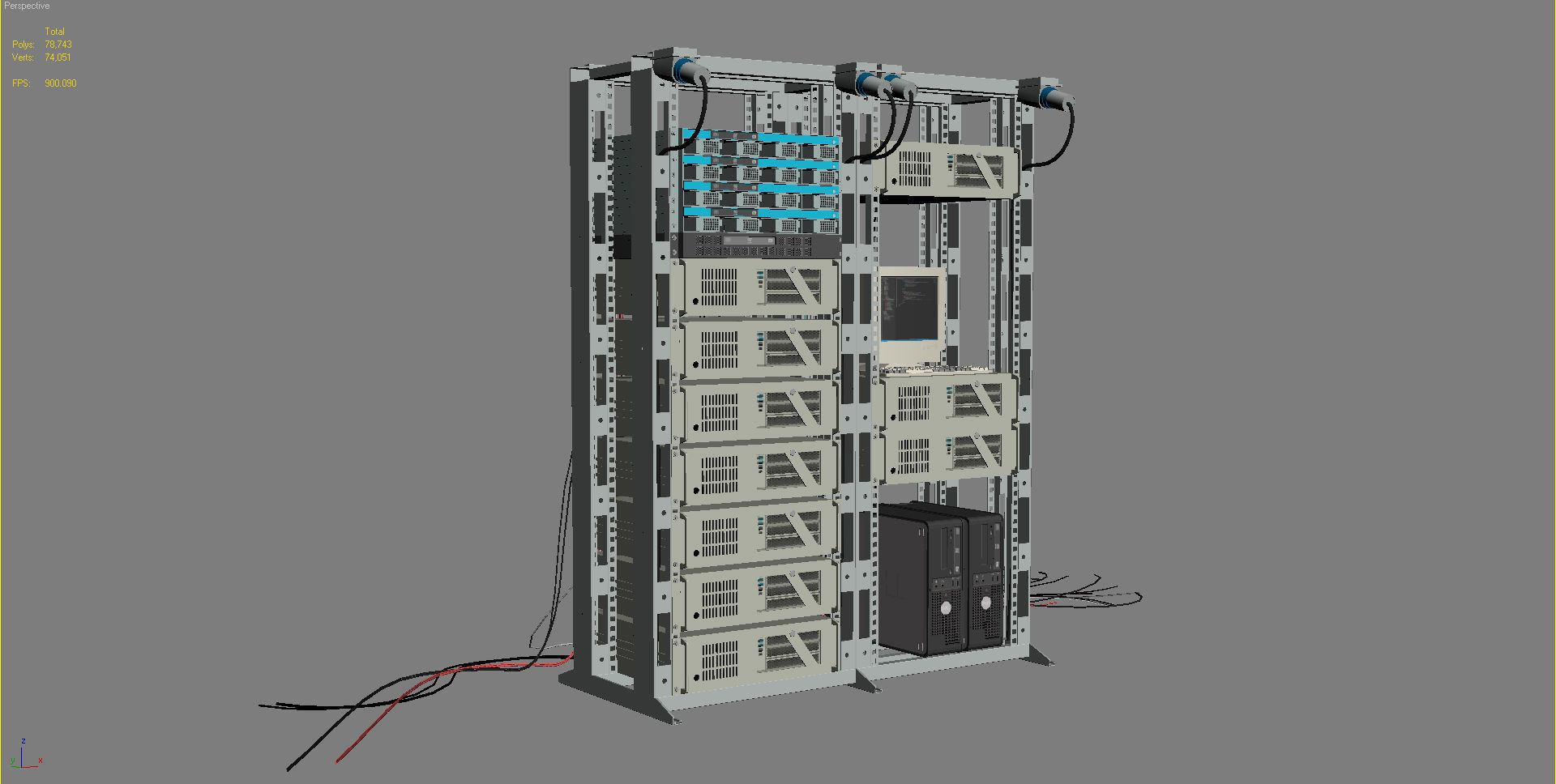 Data Server System Equipment 1 3D model_14