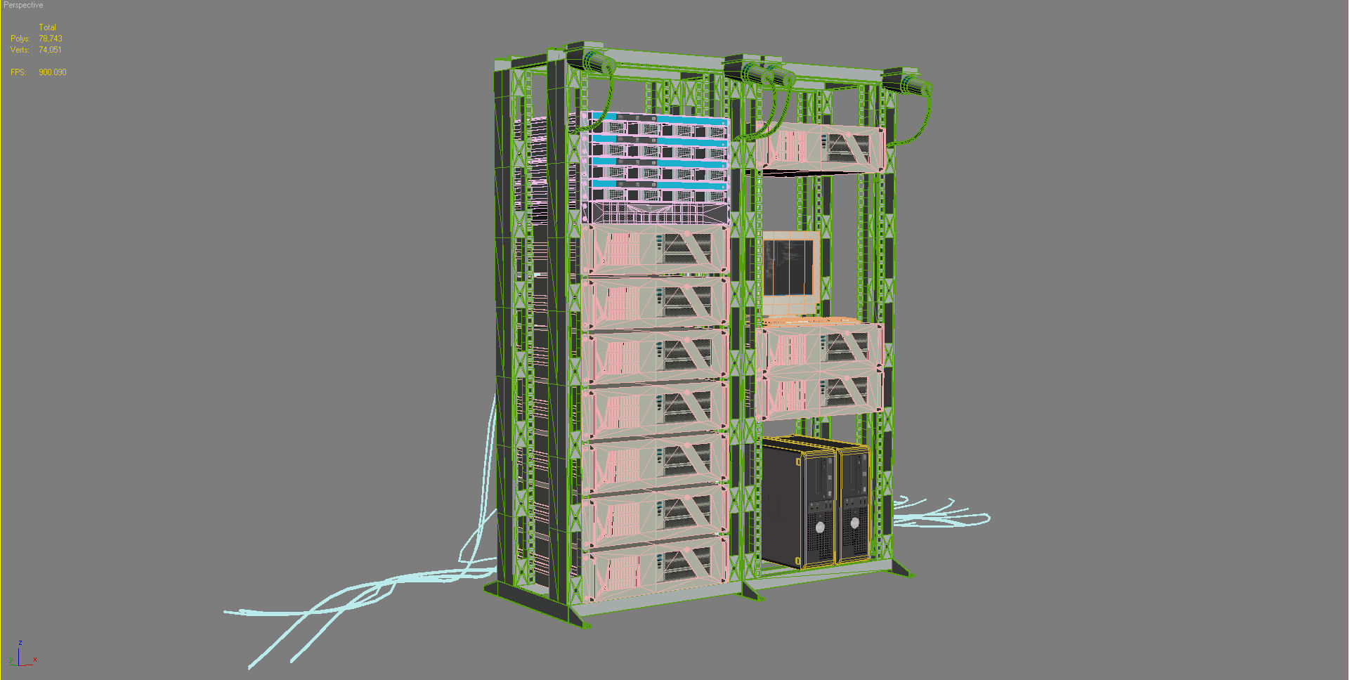 Data Server System Equipment 1 3D model_13
