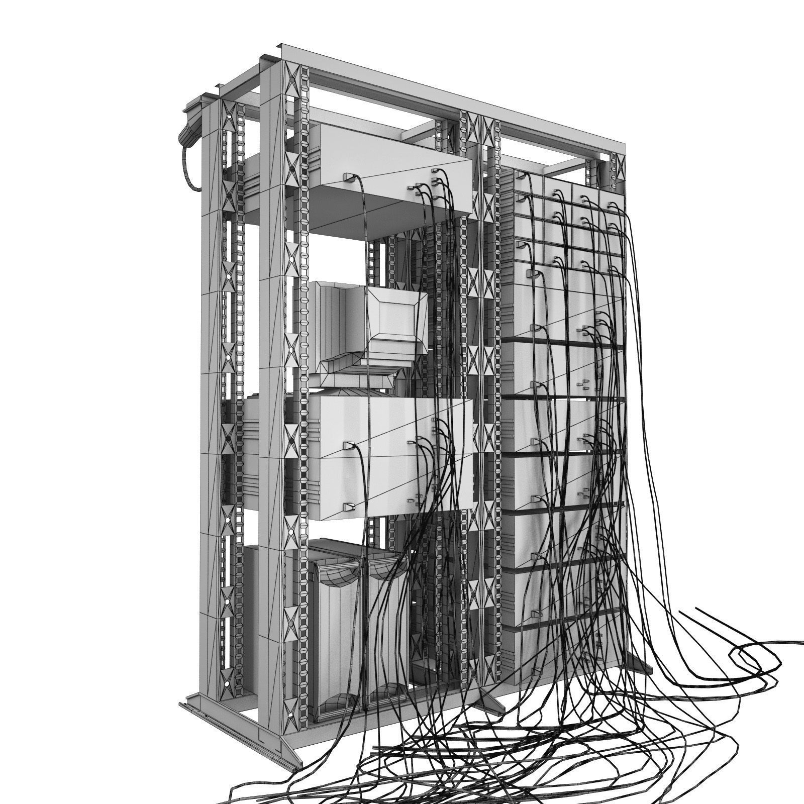 Data Server System Equipment 1 3D model_8