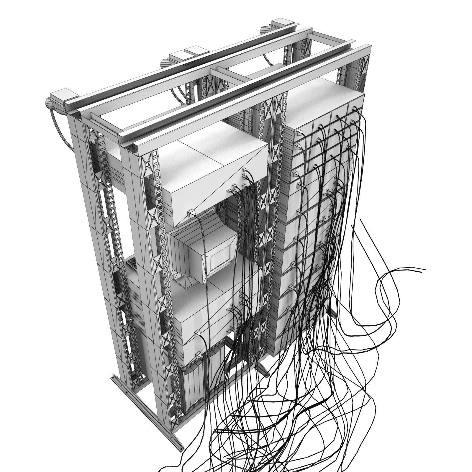 Data Server System Equipment 1 3D model_10