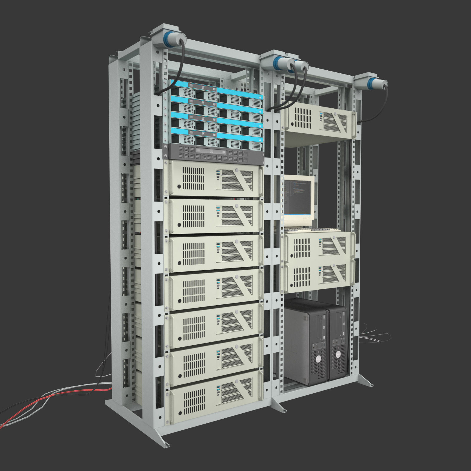 Data Server System Equipment 1 3D model_2