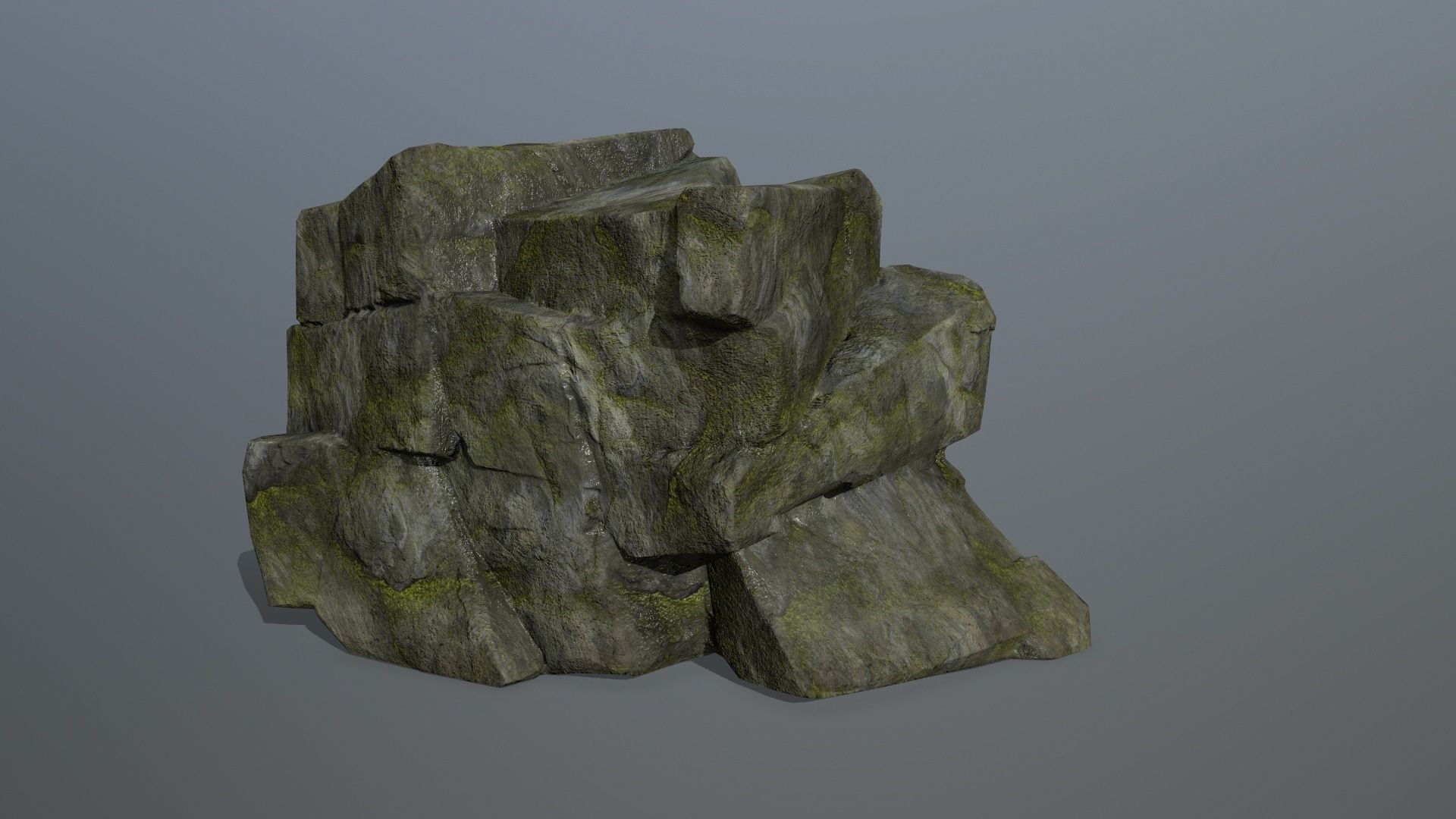 rocks rock Low-poly 3D model_2