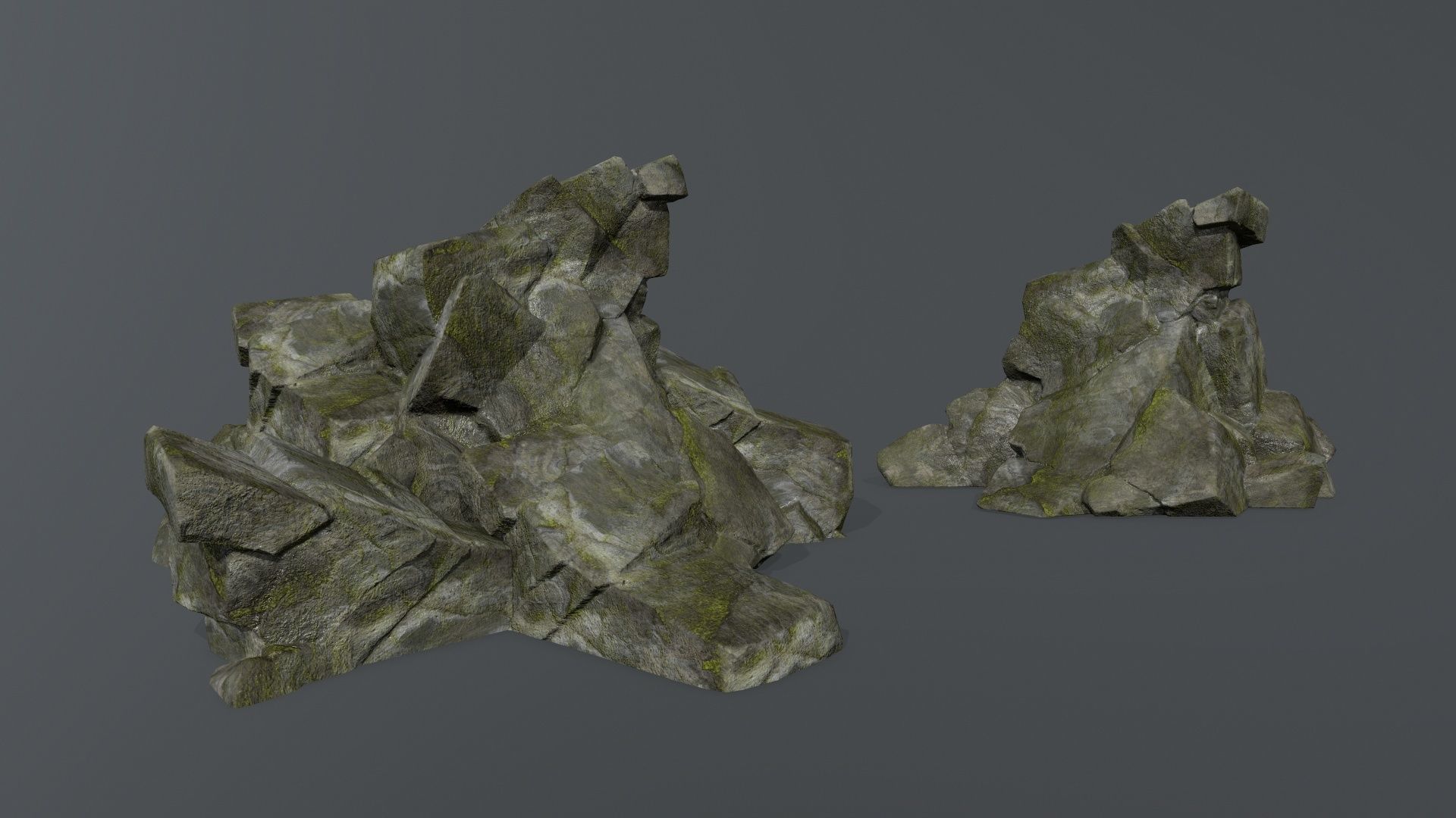 rocks rock Low-poly 3D model_24