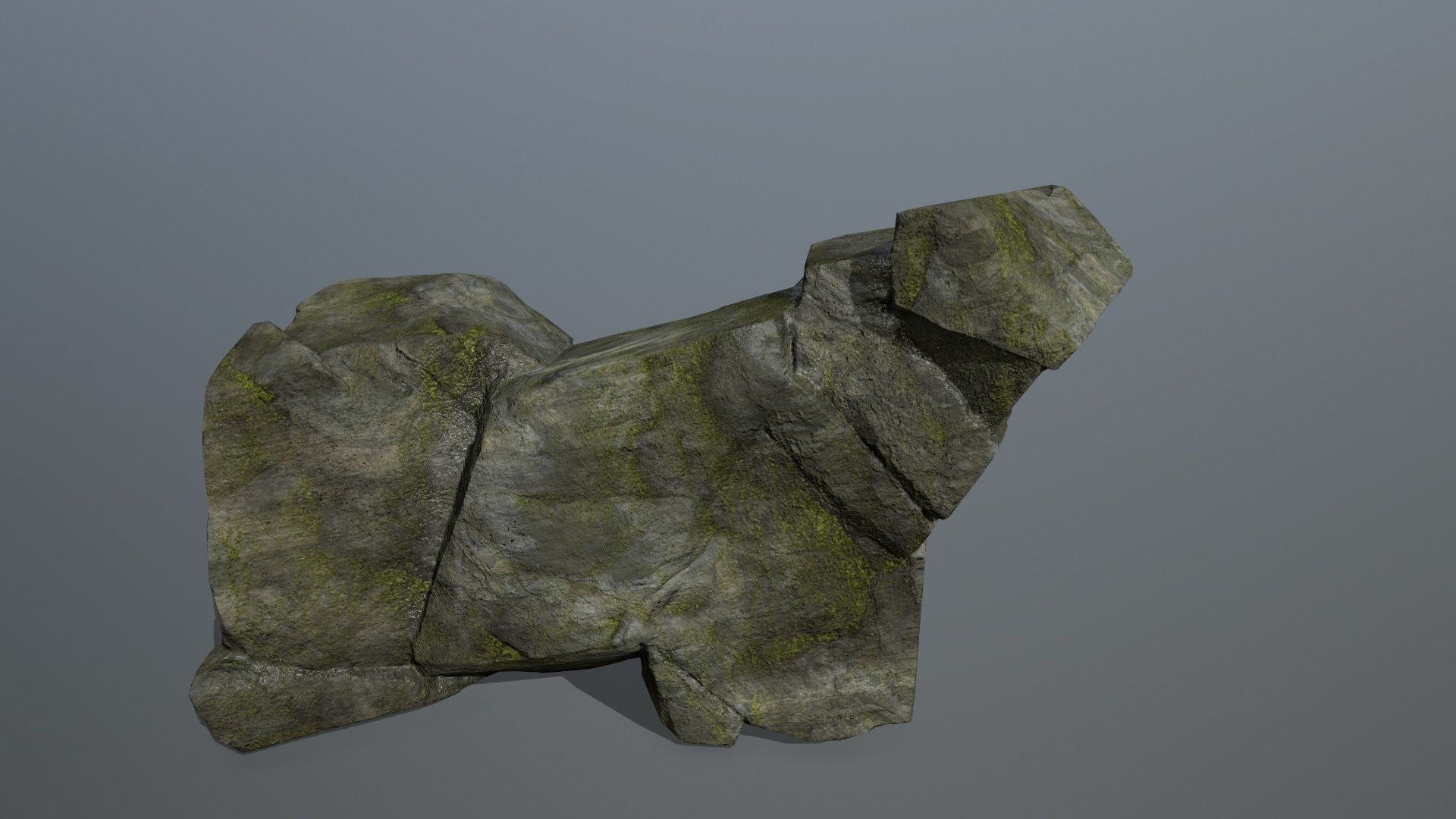 rocks rock Low-poly 3D model_3