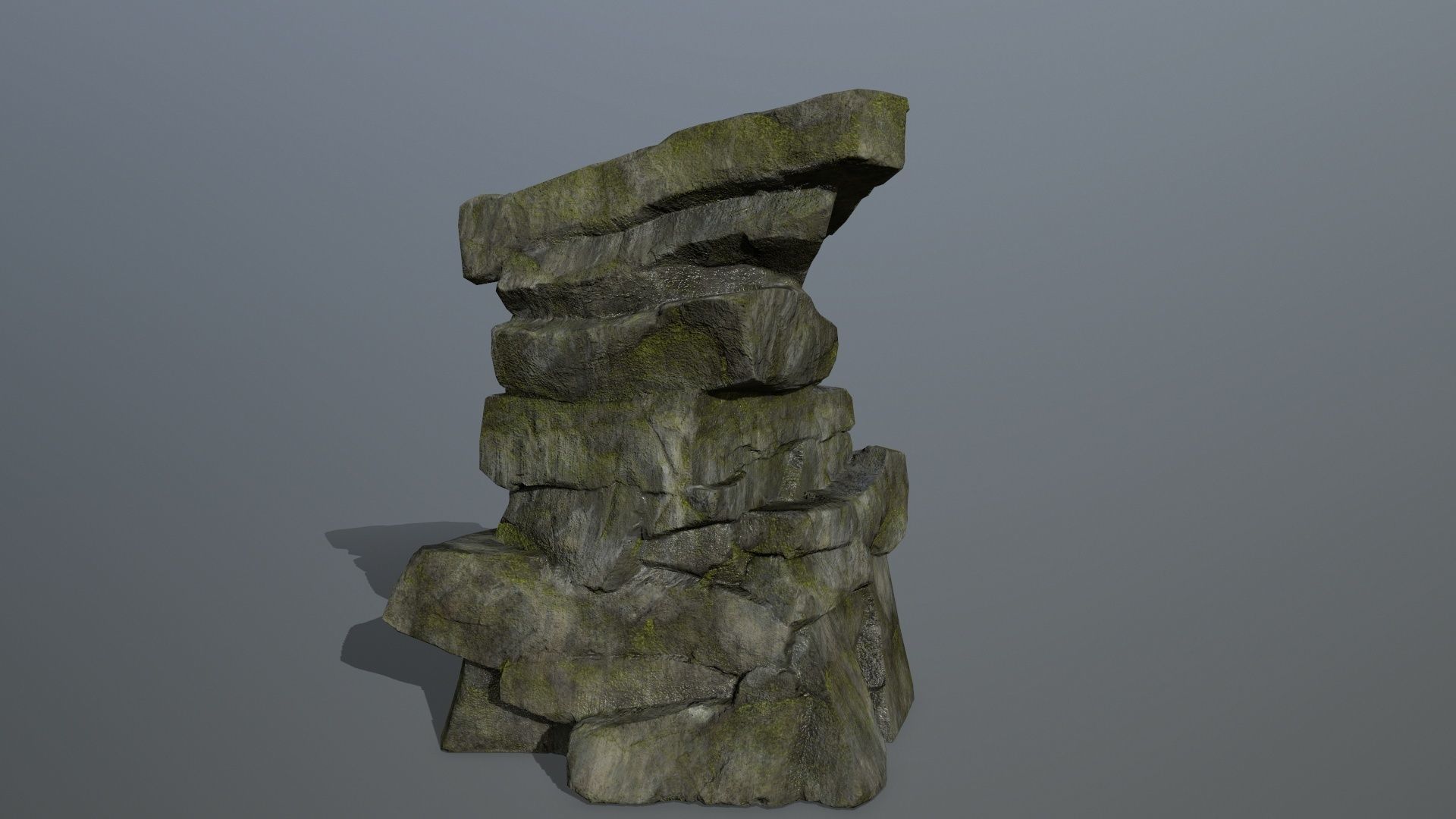 rocks rock Low-poly 3D model_7