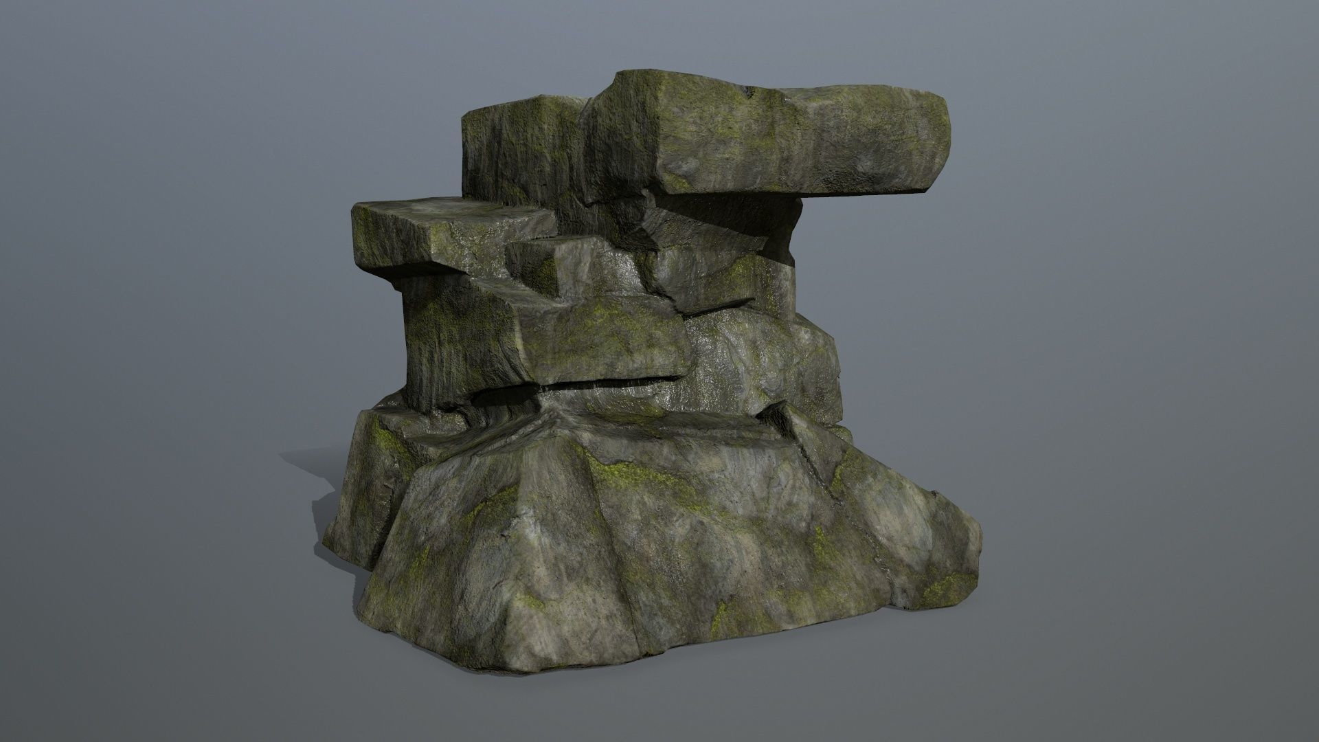 rocks rock Low-poly 3D model_8