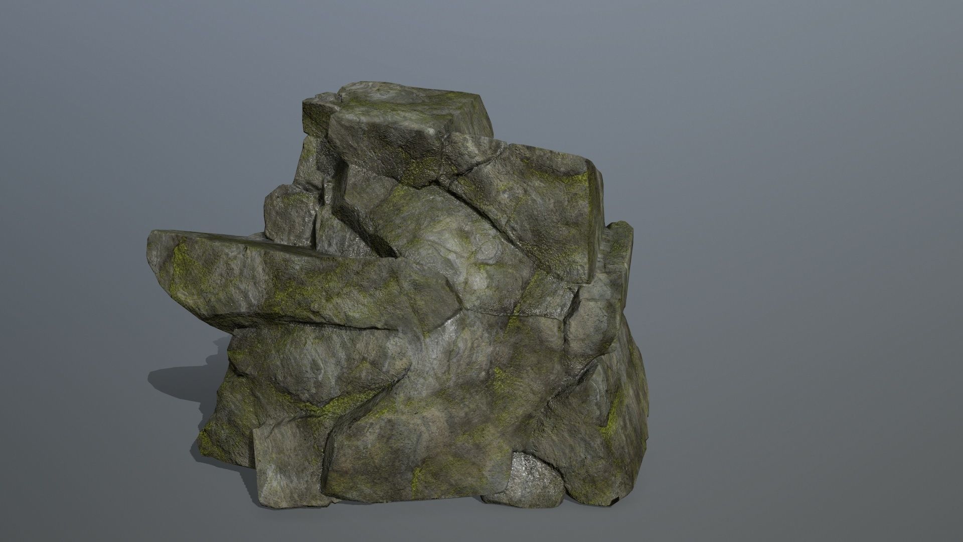 rocks rock Low-poly 3D model_10
