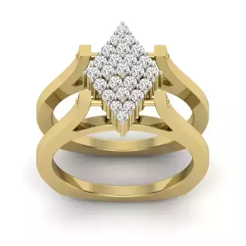 solitaire wedding engagement ring 3dm render detail