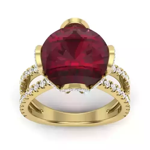 solitaire wedding engagement ring 3dm render detail