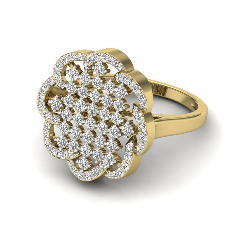 solitaire wedding engagement ring 3dm render detail 3D print model_4