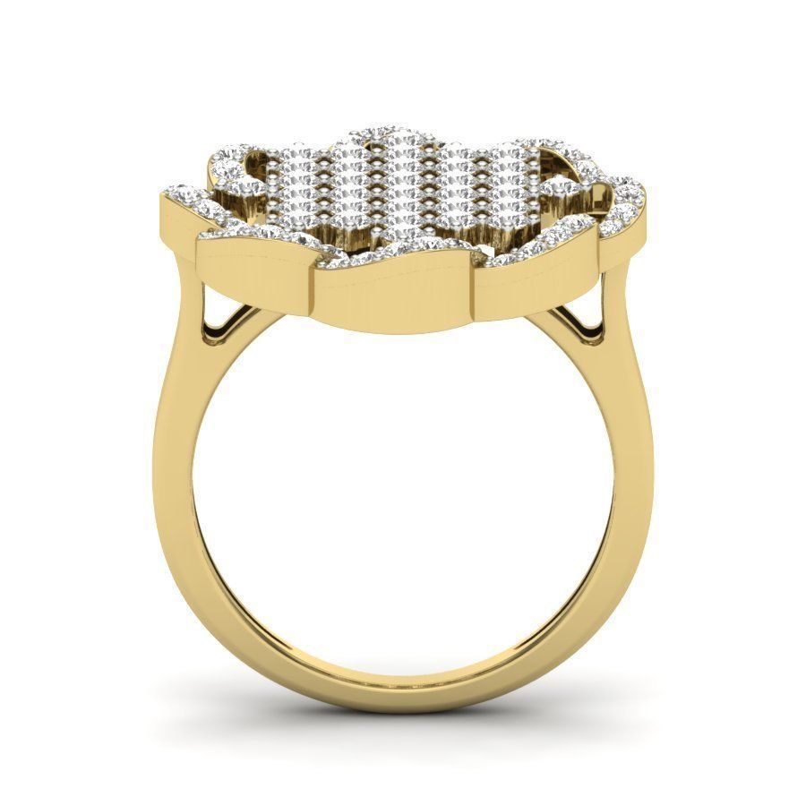 solitaire wedding engagement ring 3dm render detail 3D print model_2