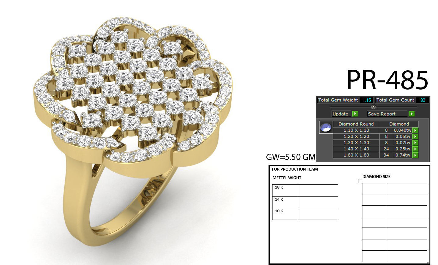 solitaire wedding engagement ring 3dm render detail 3D print model_6