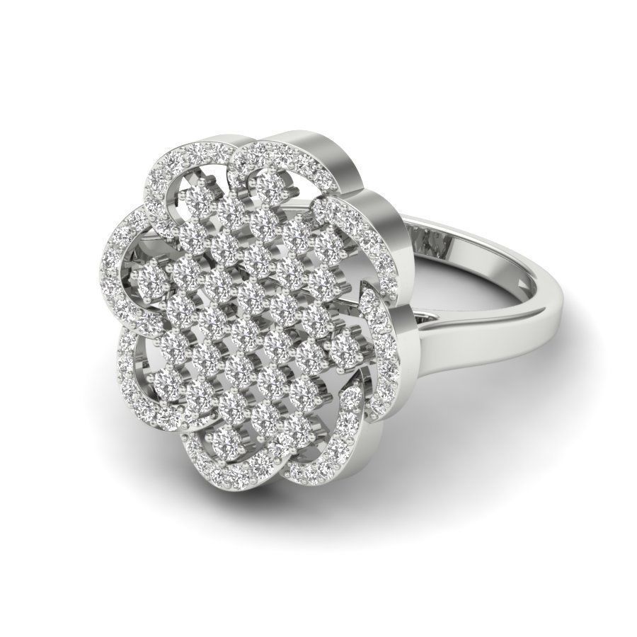 solitaire wedding engagement ring 3dm render detail 3D print model_10