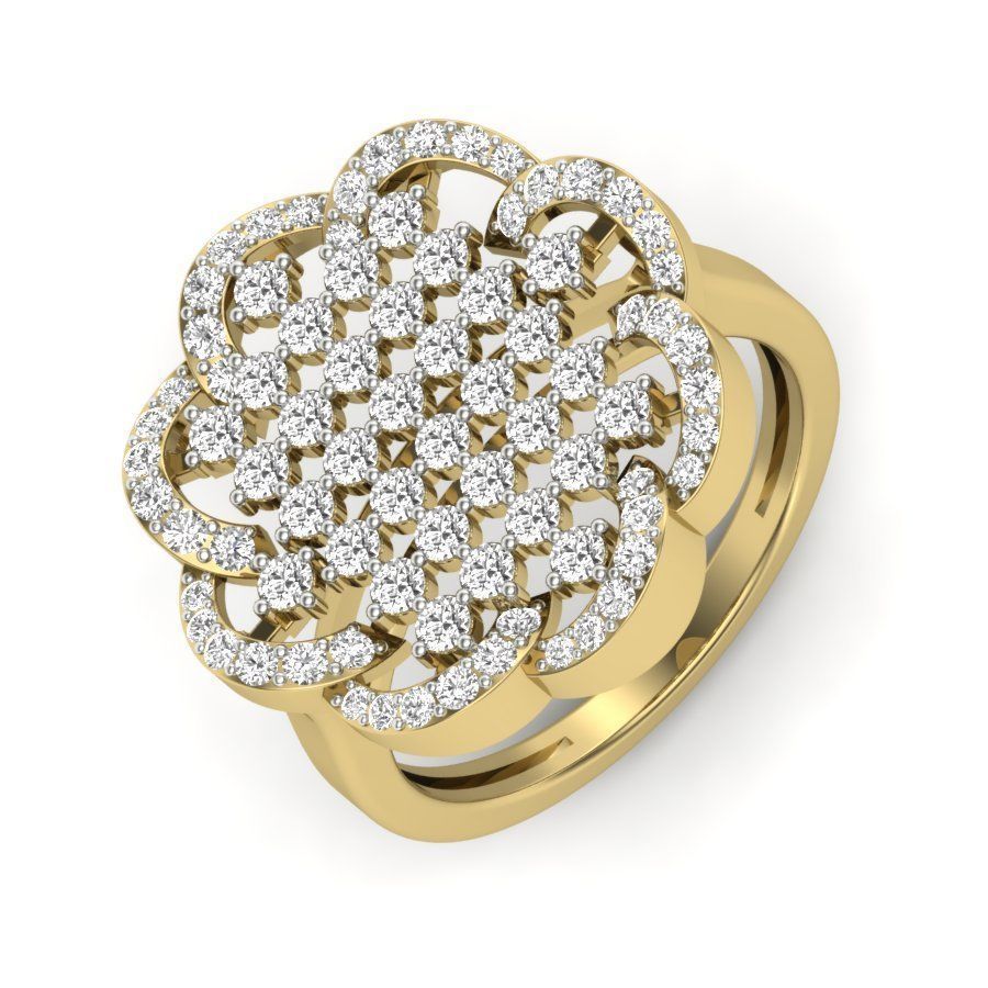 solitaire wedding engagement ring 3dm render detail 3D print model_1