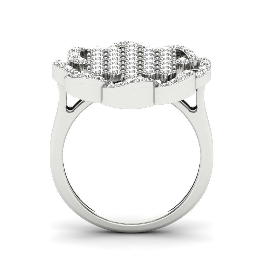 solitaire wedding engagement ring 3dm render detail 3D print model_8