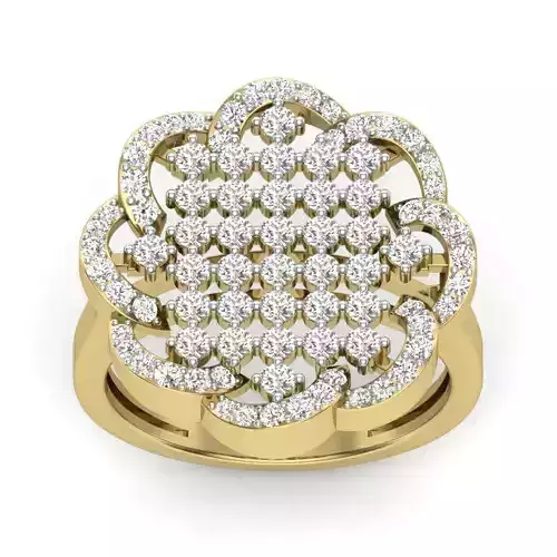 solitaire wedding engagement ring 3dm render detail