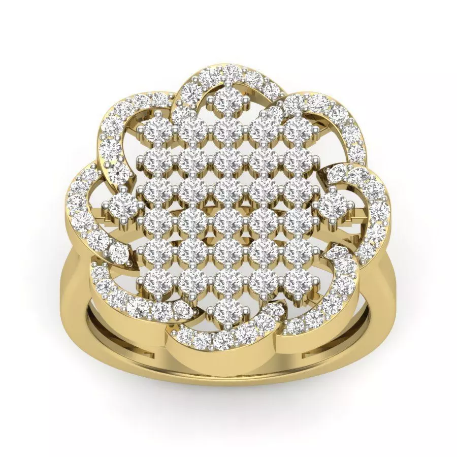 solitaire wedding engagement ring 3dm render detail 3D print model_0