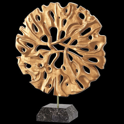 Decore gold leaf sculpture 3D print model