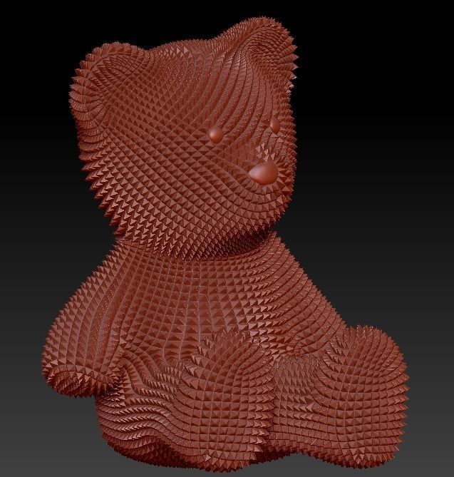Christmas Bear 3D model_3