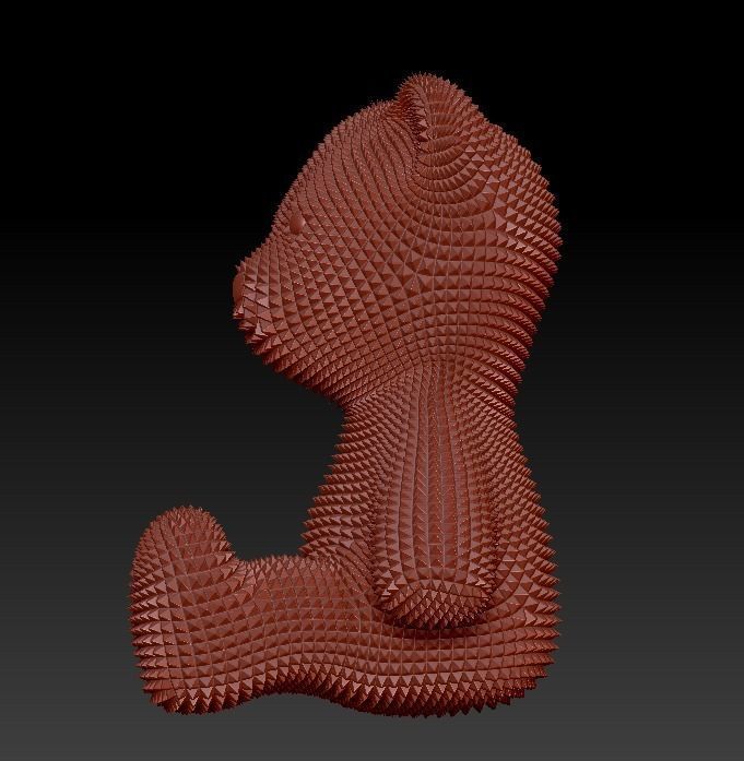 Christmas Bear 3D model_4