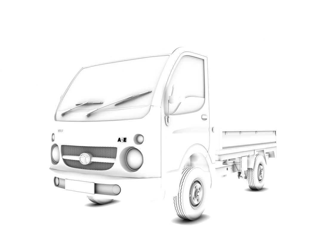 Tata Ace  3D model_2