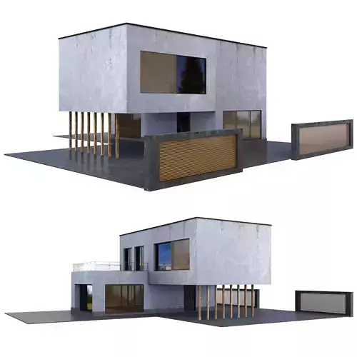 Vila01 house with three different views