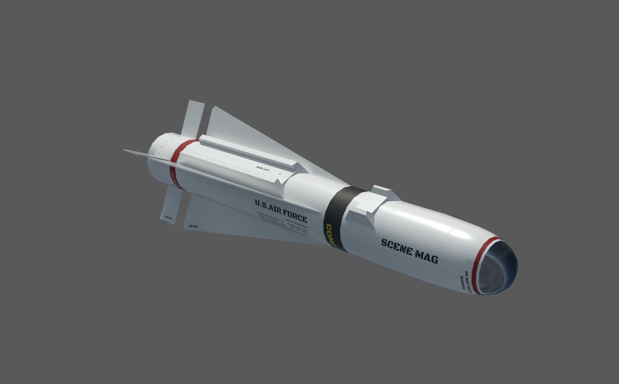 F-15E Strike Eagle Low-poly 3D model_17