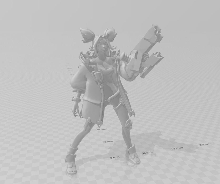 League of legends Zeri 3D Model 3D print model_2