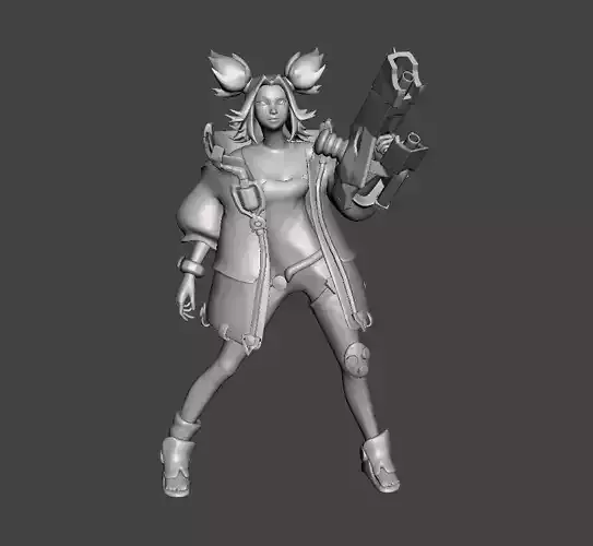 League of legends Zeri 3D Model