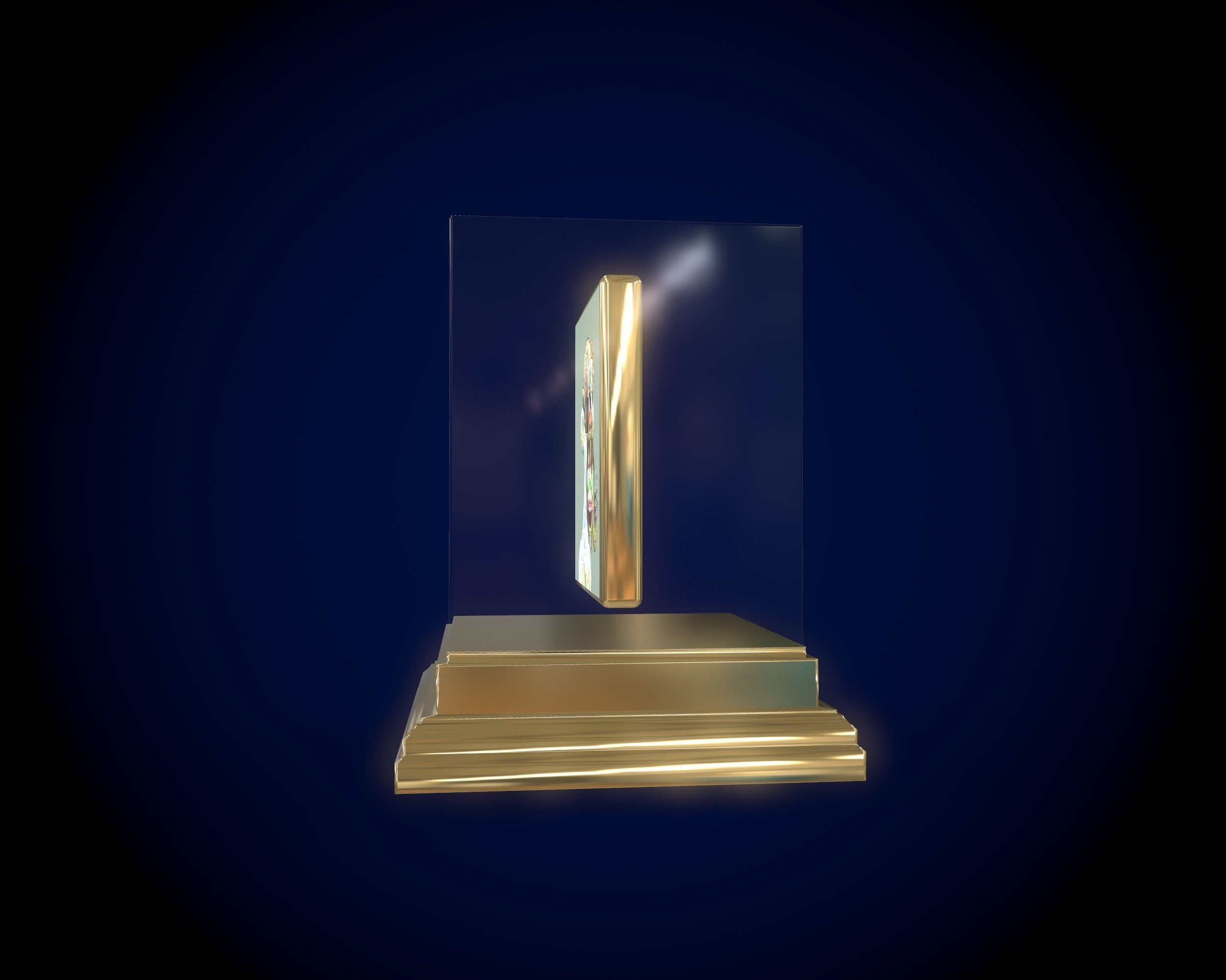 Mutant Ape 22 Gold Club Low-poly 3D model_10