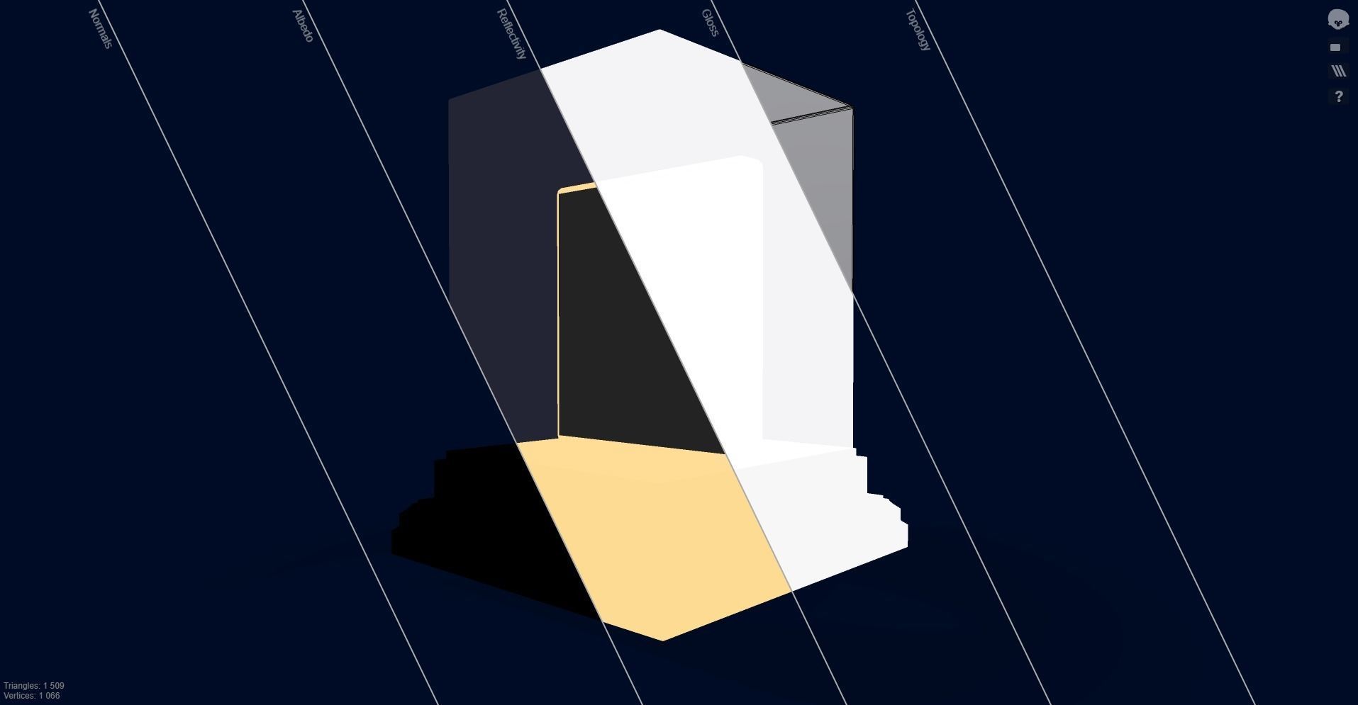 Mutant Ape 22 Gold Club Low-poly 3D model_12