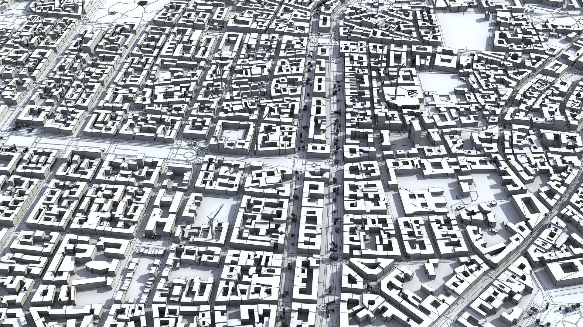 Milan City Italy Low-poly 3D model_46