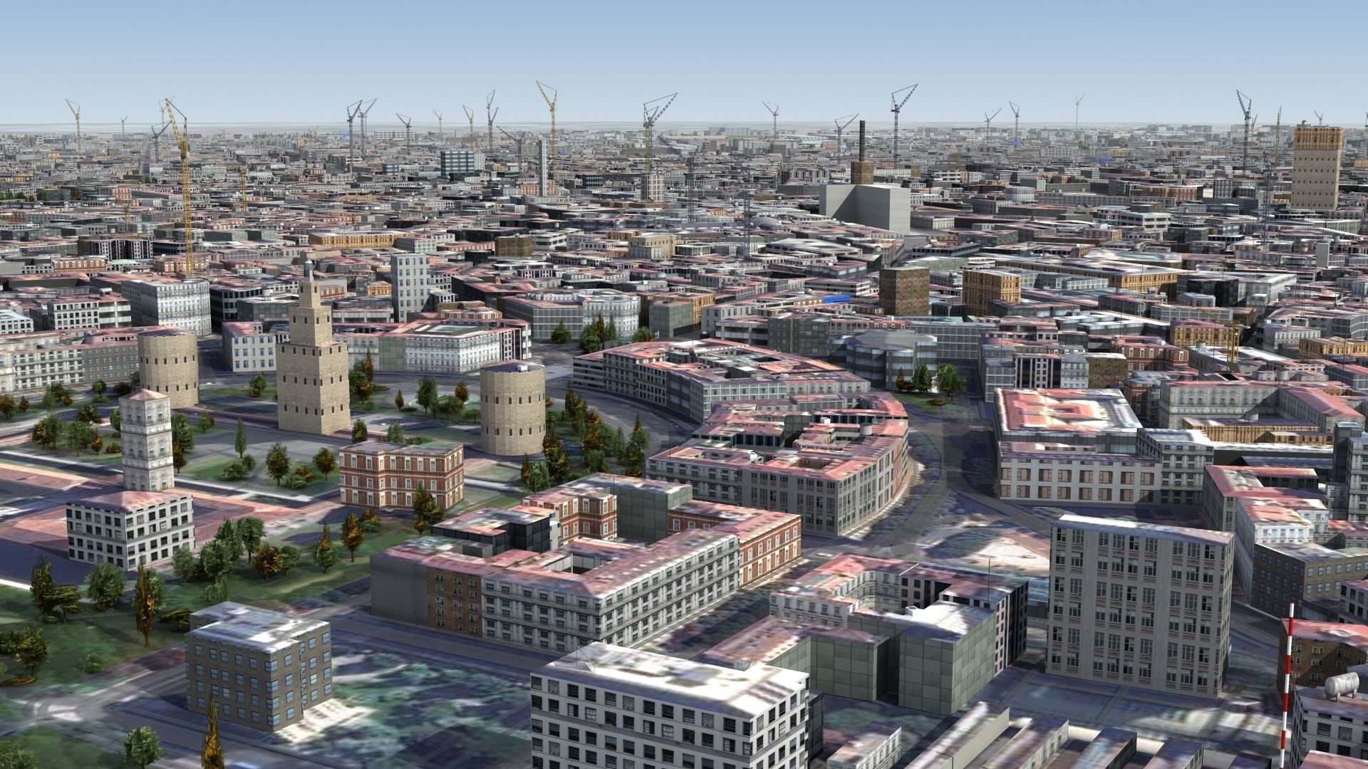 Milan City Italy Low-poly 3D model_2