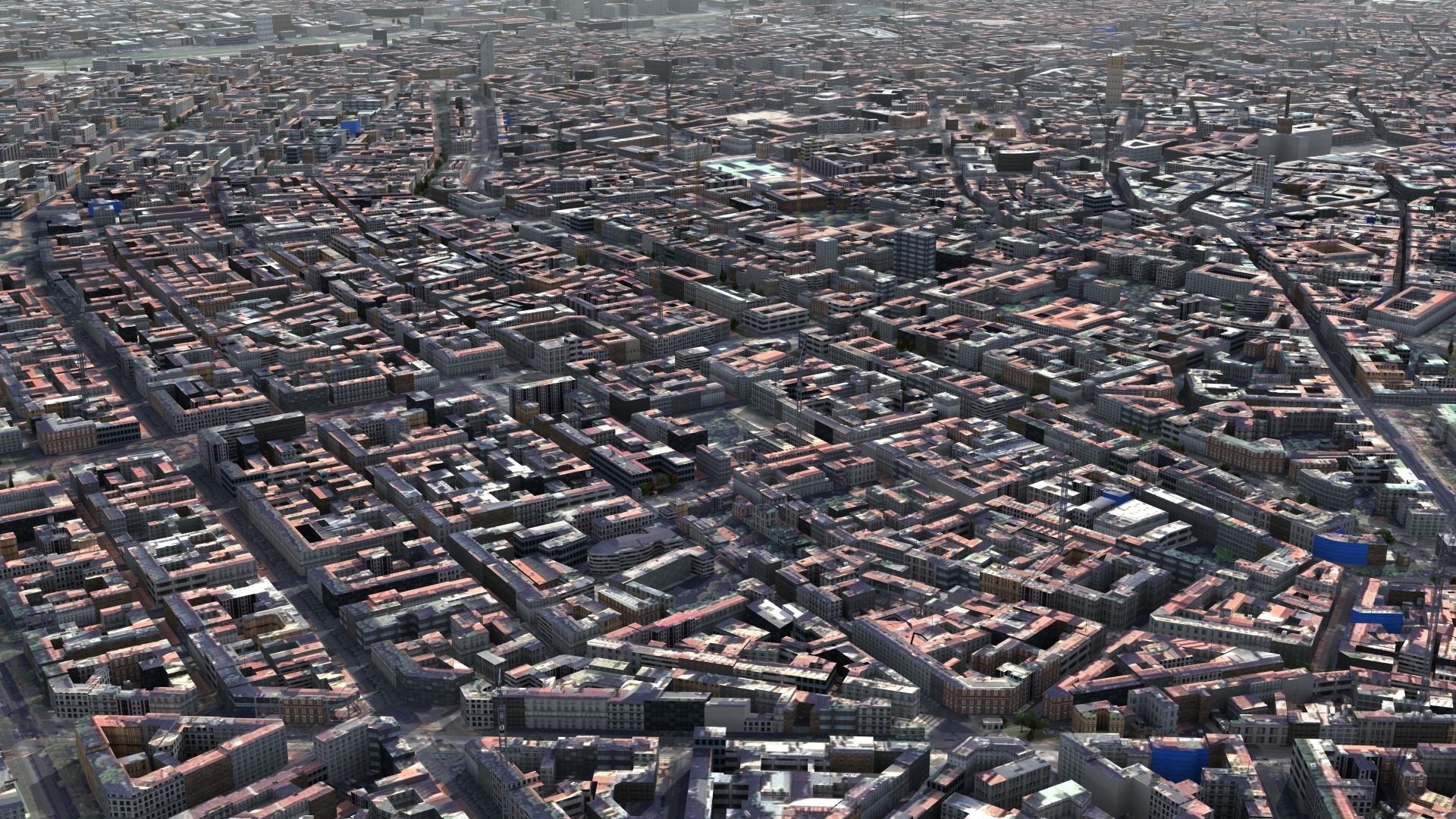 Milan City Italy Low-poly 3D model_3