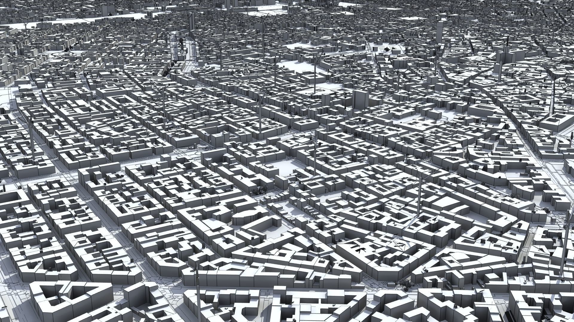 Milan City Italy Low-poly 3D model_32
