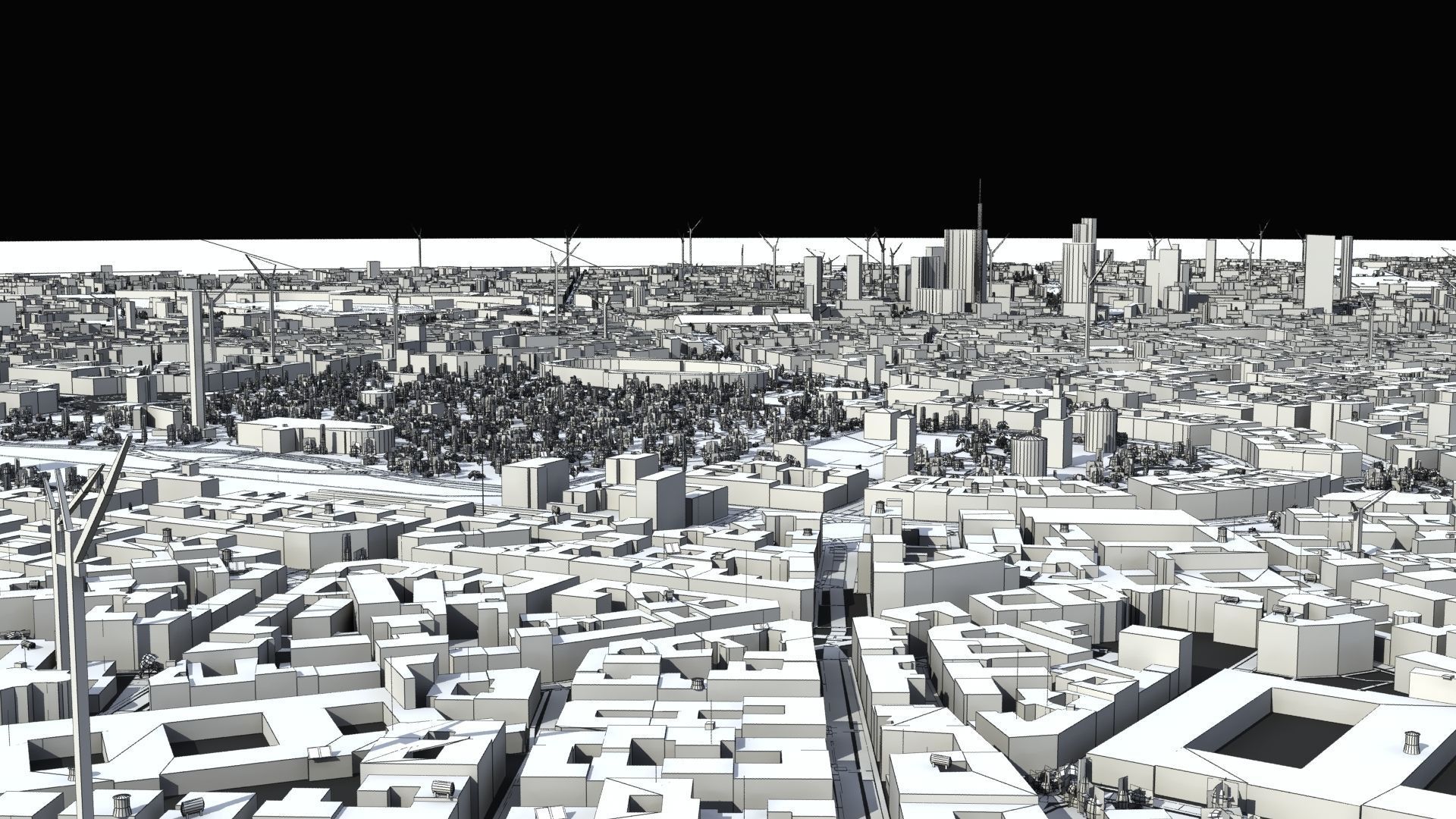 Milan City Italy Low-poly 3D model_29