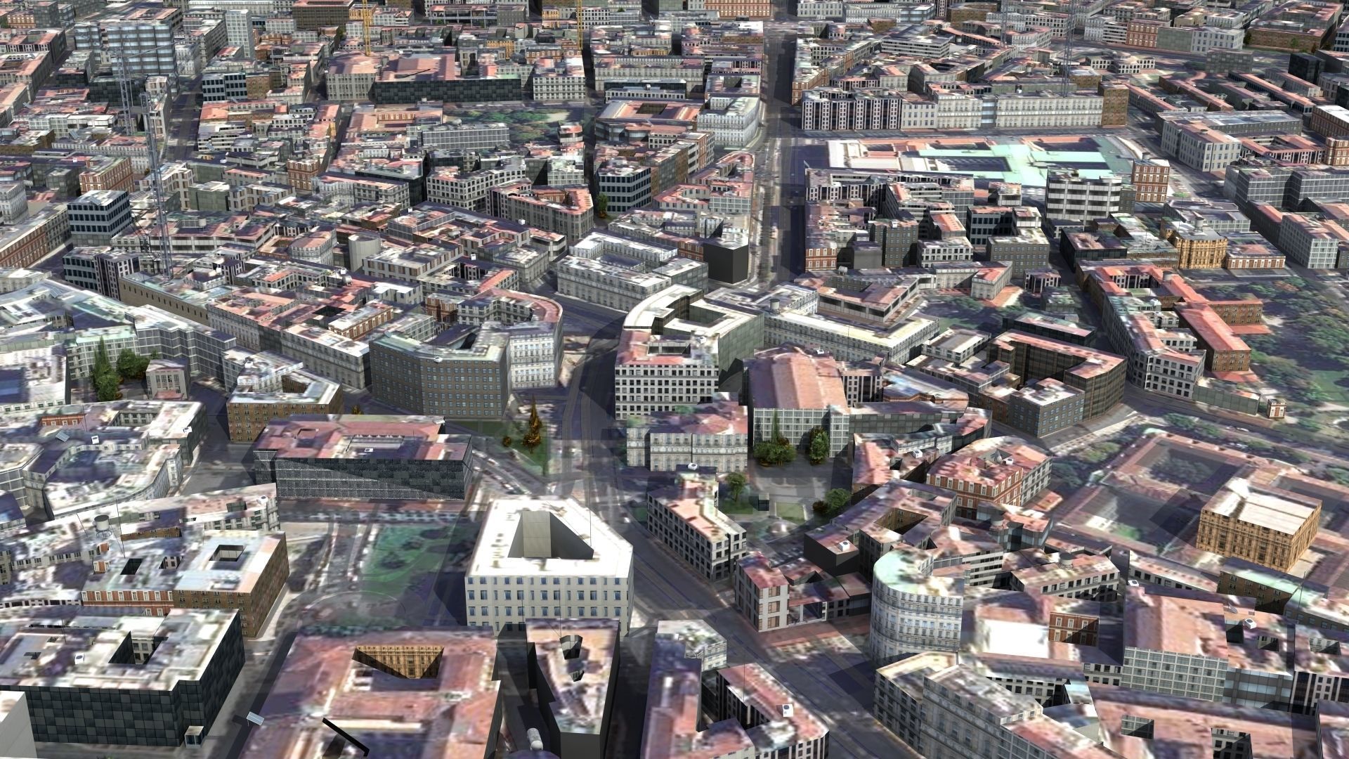 Milan City Italy Low-poly 3D model_8