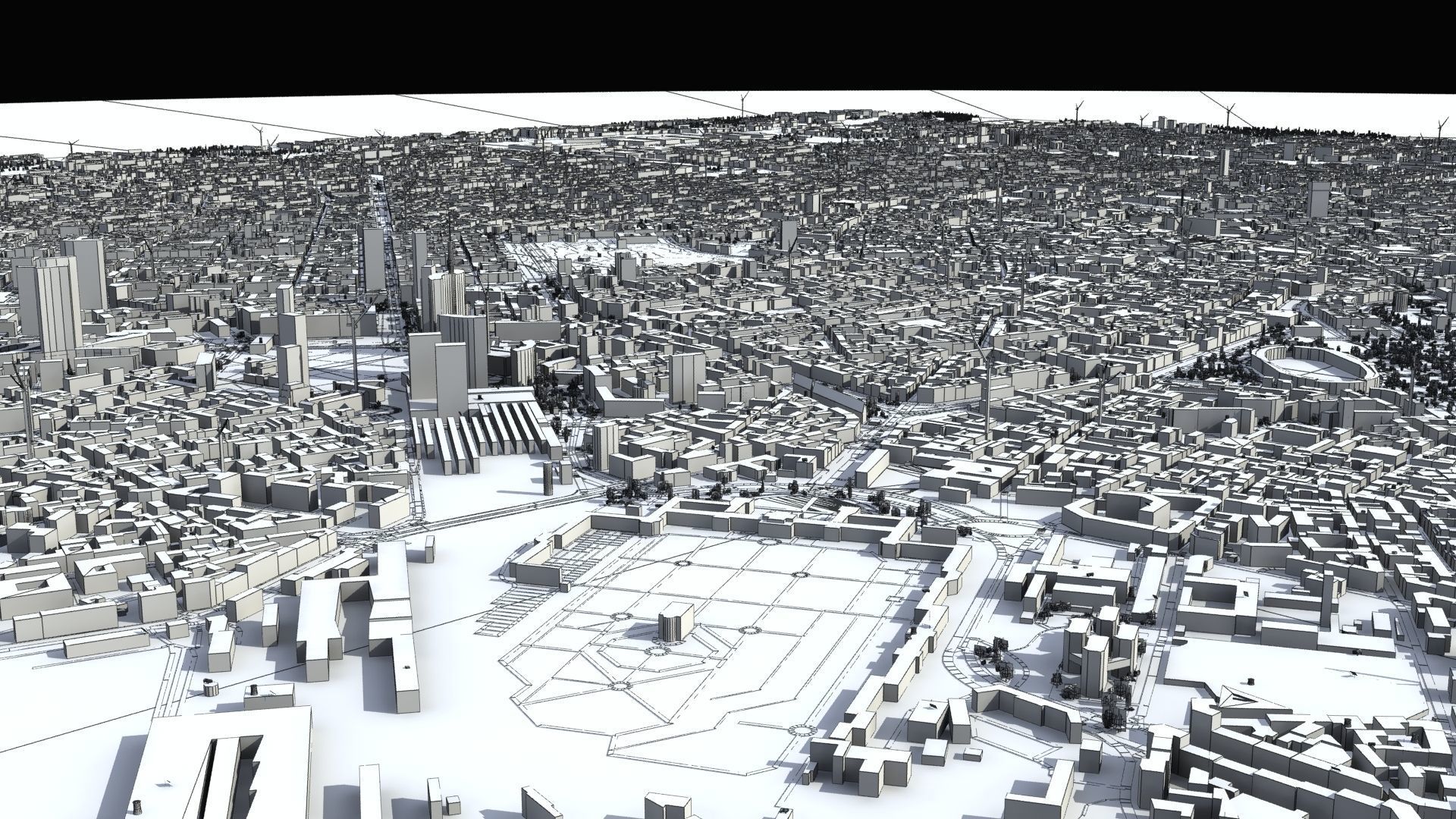 Milan City Italy Low-poly 3D model_40