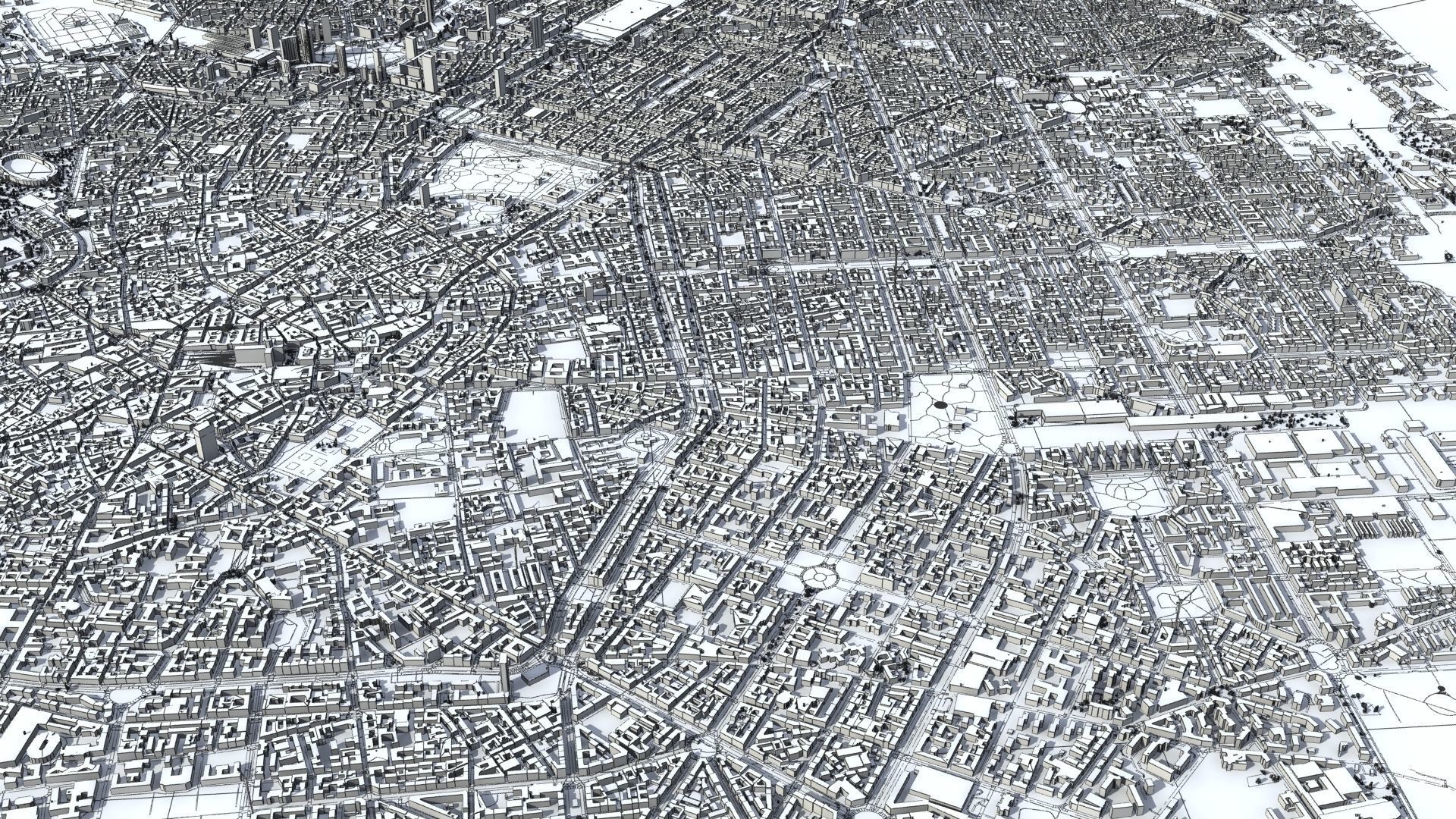 Milan City Italy Low-poly 3D model_55
