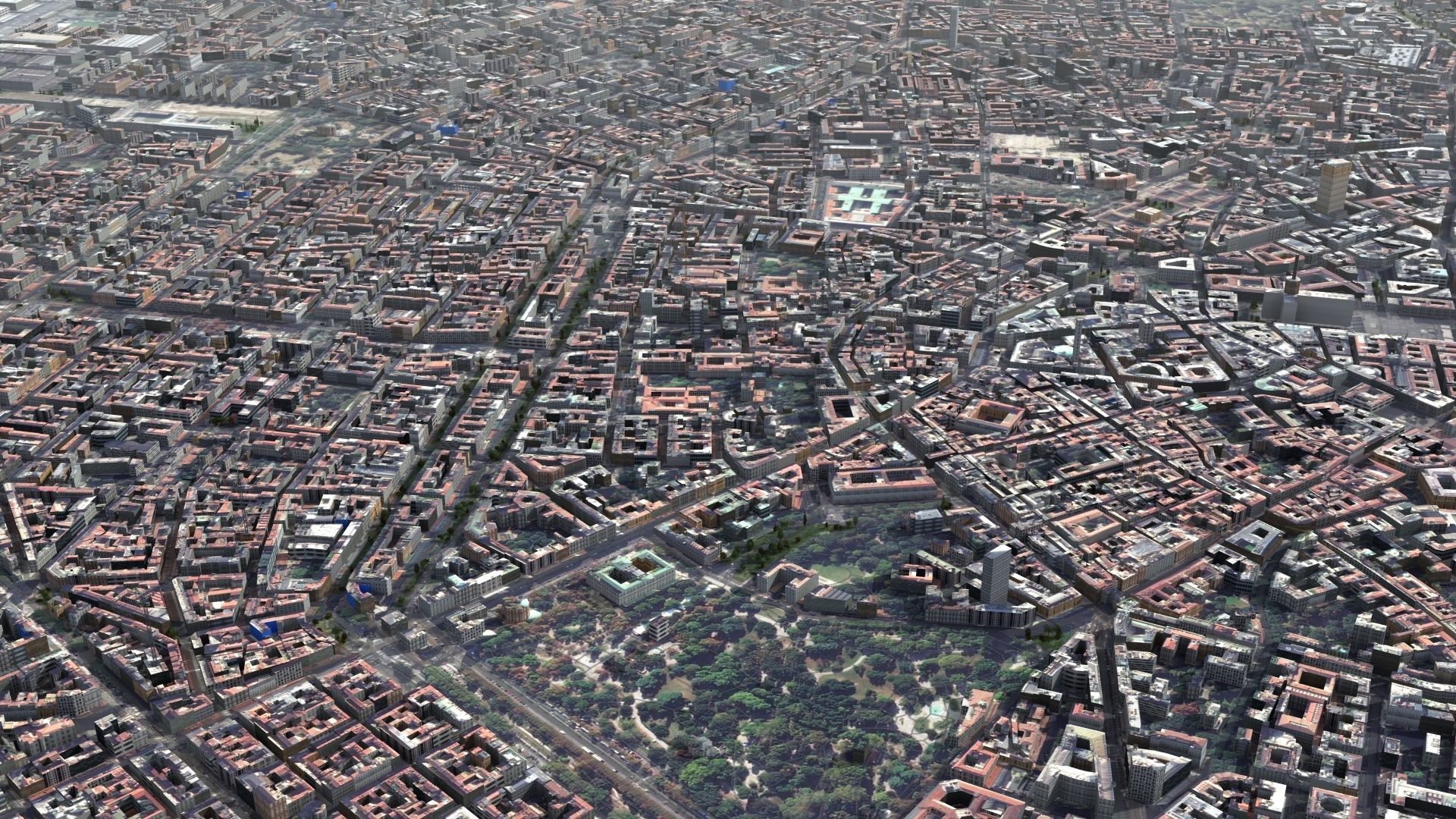 Milan City Italy Low-poly 3D model_4