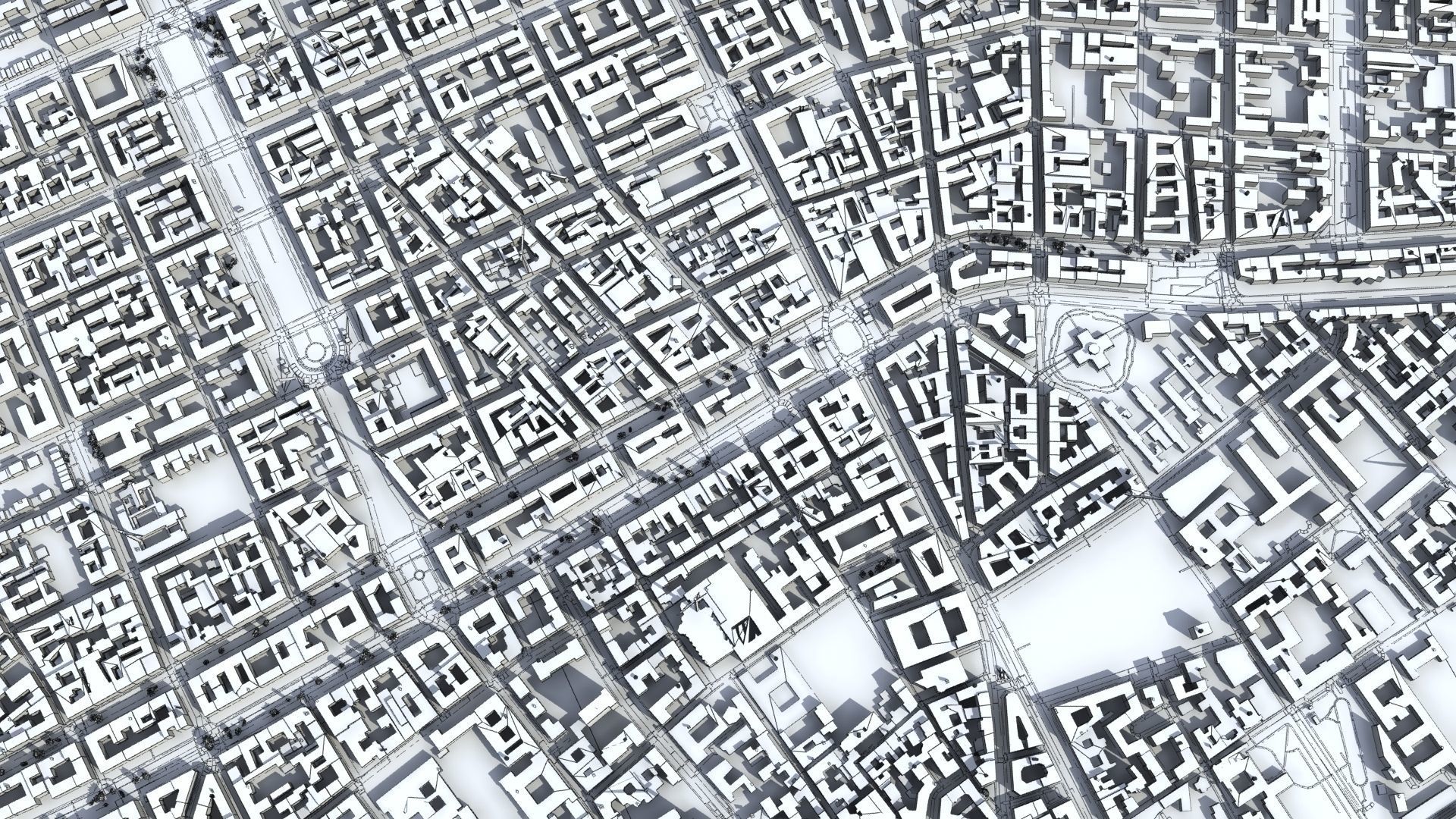 Milan City Italy Low-poly 3D model_48