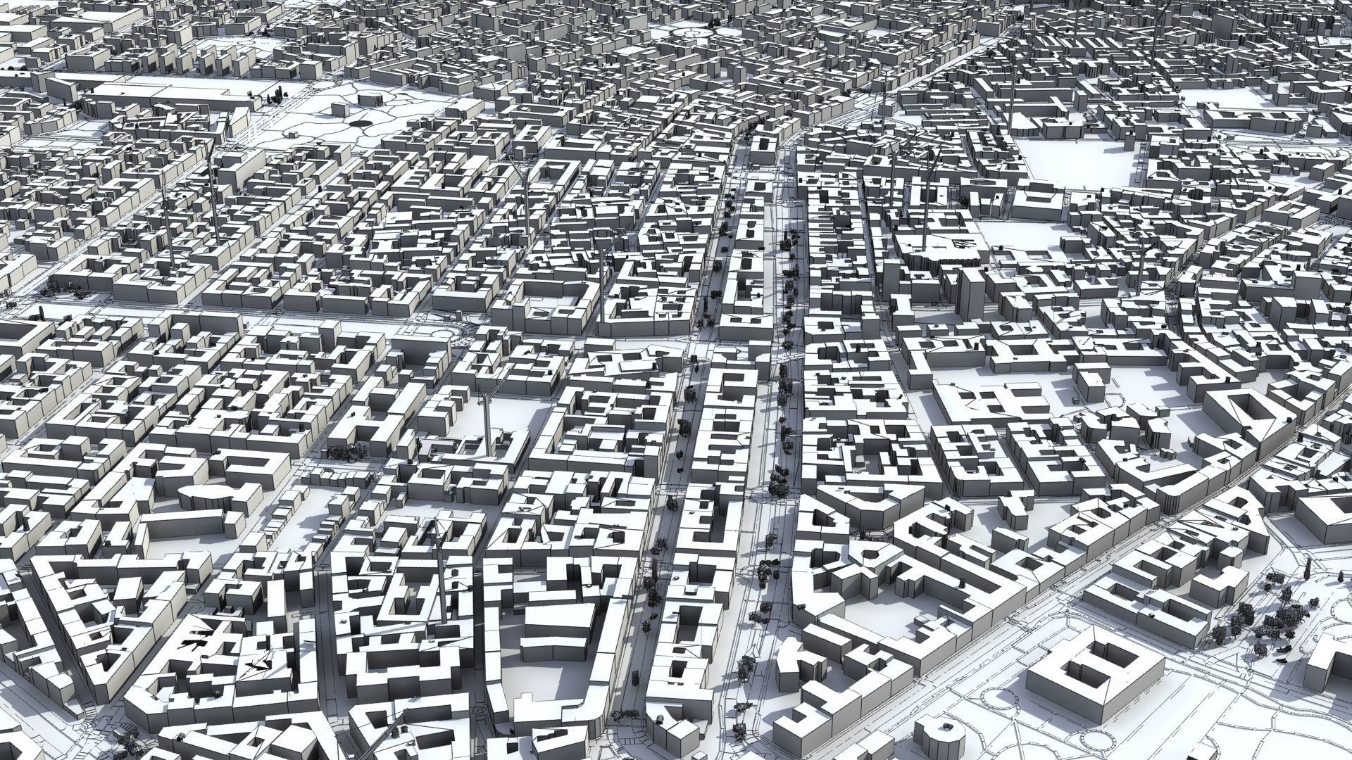 Milan City Italy Low-poly 3D model_52