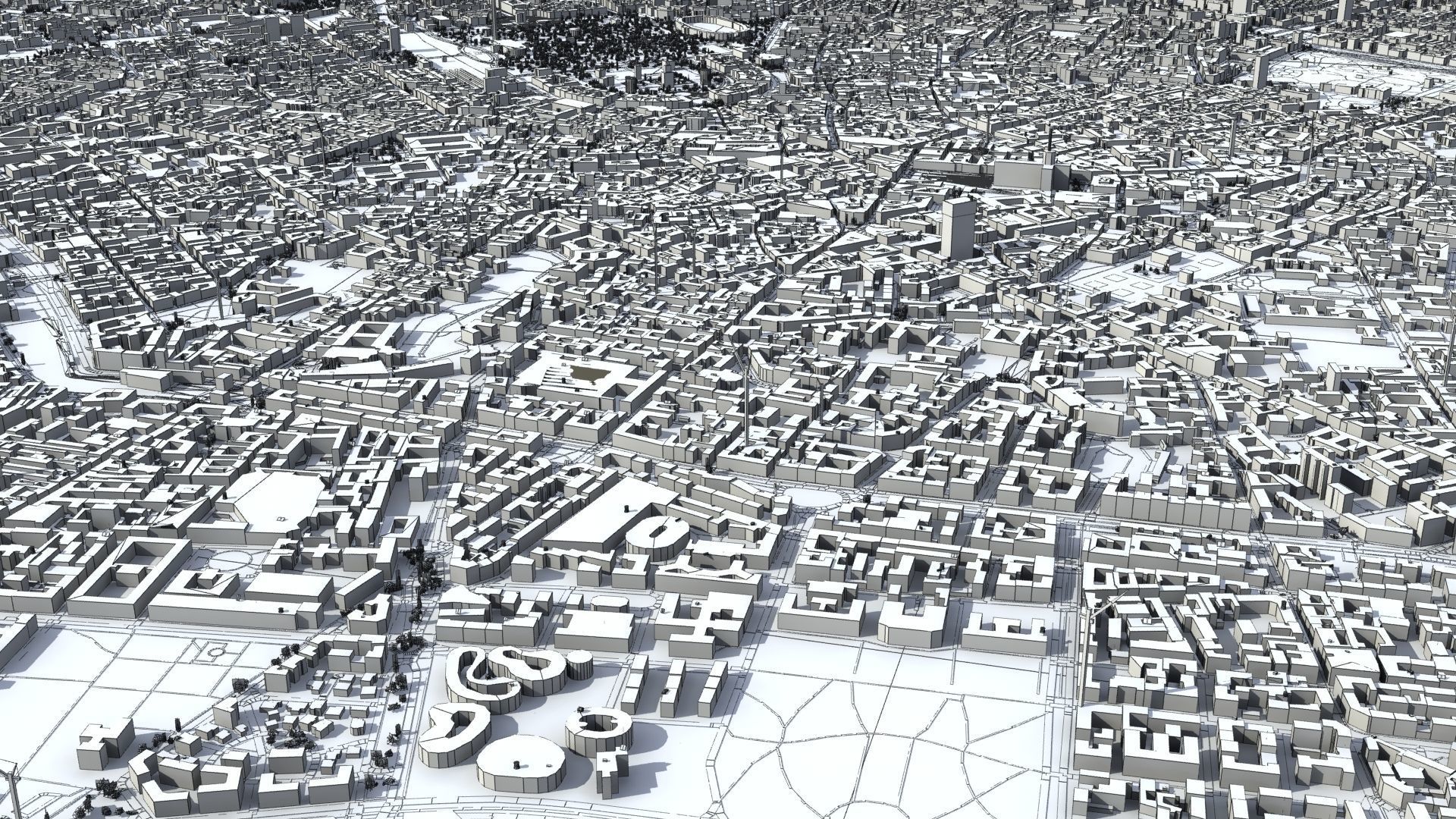 Milan City Italy Low-poly 3D model_57