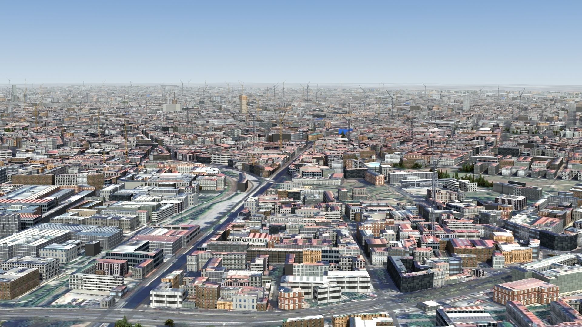 Milan City Italy Low-poly 3D model_16